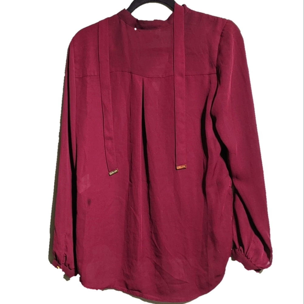 Michael Kors women  small red/burgundy blouse